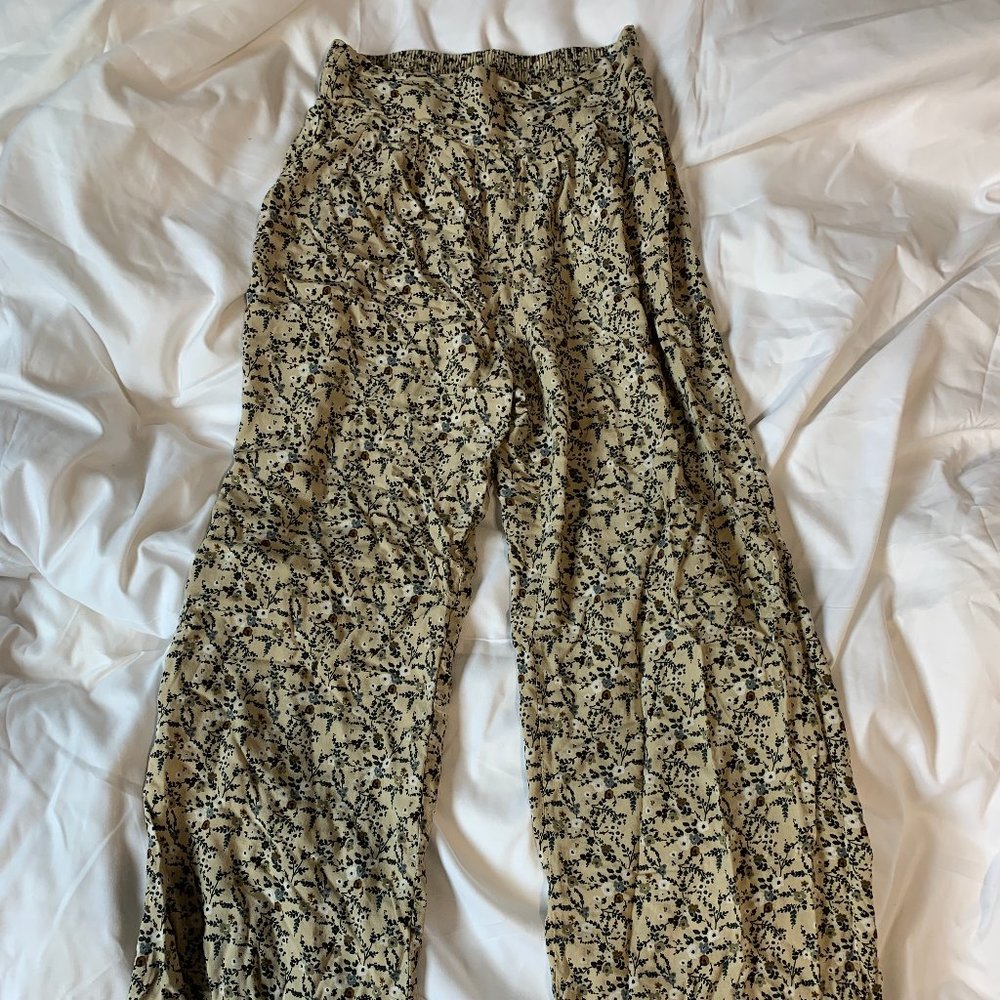 XHILARATION Floral Wide Leg Pant Size XS